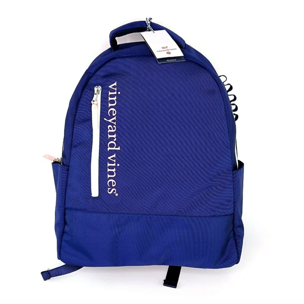 Vineyard Vines Navy Blue Pink Whale Backpack